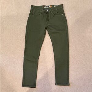 Tailor Vintage Men's Slim Jeans in Olive Green